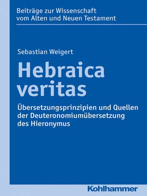 cover image of Hebraica veritas